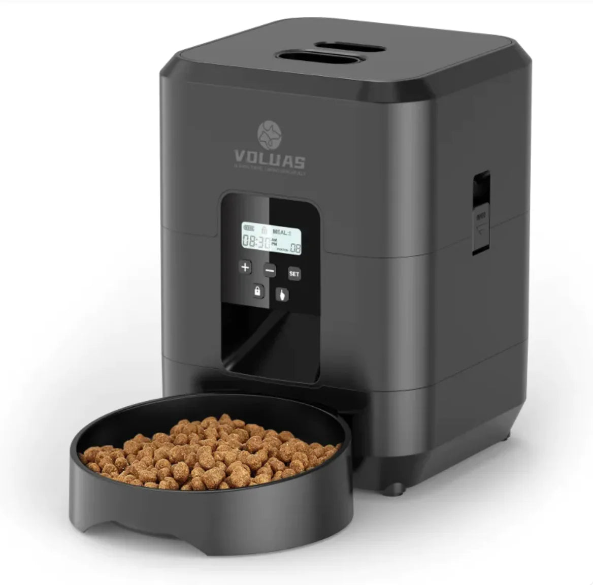Smart Automatic Pet Feeder with App Control & Voice Recorder – Timed Meals, Portion Control for Dogs & Cats (5–6L)